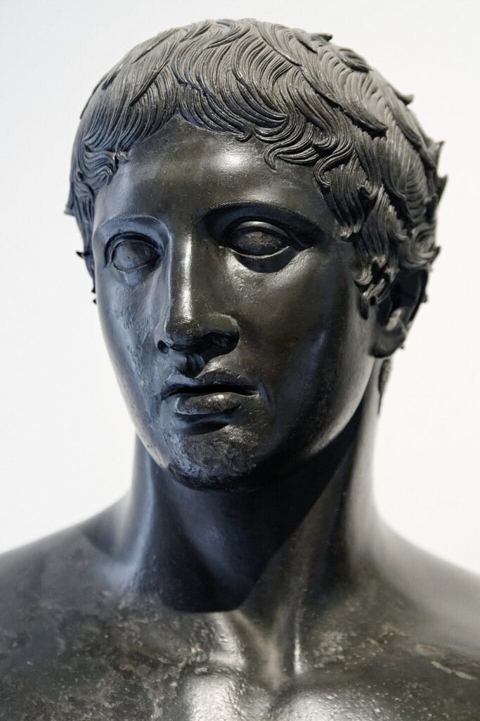 Erma di Doriforo da Villa Dei Papiri di Ercolano custodita al Mann